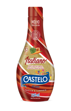 Molho Para Salada Castelo Italiano 236ml