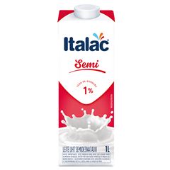 Leite Longa Vida Italac Semi Desnatado Com Tampa 1l