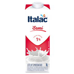 Leite Longa Vida Italac Semi Desnatado Com Tampa 1l