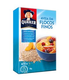 Aveia Quaker  Flocos Finos 165g