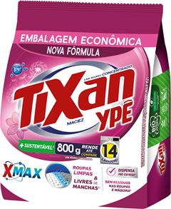 Sabao Em Po Tixan Ype Maciez Sachet 800g