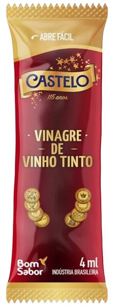 Sachet Vinagre Castelo Vinho Tinto 4ml