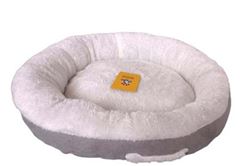 Cama Para Pet Bella Redonda Cinza 53x53x10cm