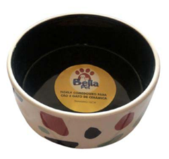Comedouro Para Pet Bella Bella Ceramica Dec