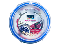 Pote Vidro Bella Redondo Com Tampa 900ml
