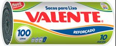 Saco De Lixo Valente Preto Rolo 100l 10un