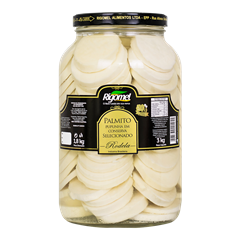 Palmito Pupunha Rigomel Rodela 1,8kg