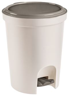 Lixeira Plastica Sanremo Com Pedal Cappuccino 13,5l