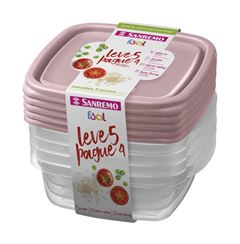 Conjunto Pote Plastico Sanremo Lv5 Pg4 530ml