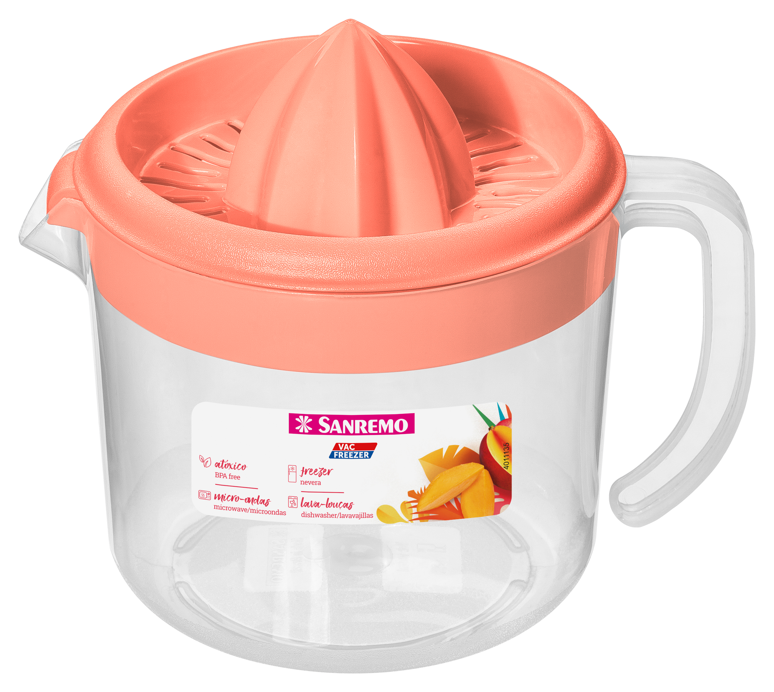 Espremedor Fruta Sanremo Plastico Manual