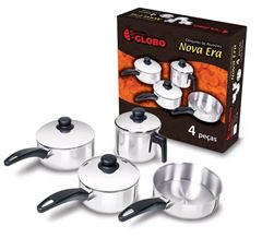 Conjunto Panela Aluminio Globo Nova Era 4pcs