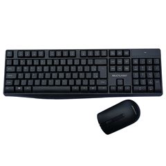 Teclado E Mouse Multilaser Sem Fio Usb Slim Preto