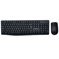 Teclado E Mouse Multilaser Sem Fio Usb Slim Preto