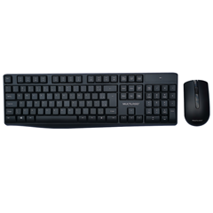 Teclado E Mouse Multilaser Sem Fio Usb Slim Preto