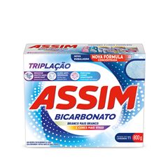 Sabao Em Po Assim Triplacao Bicarbonato Caixa 800g
