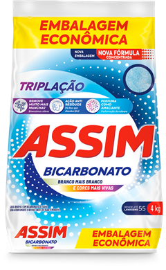 Sabao Em Po Assim Triplacao Bicarbonato Sachet 4kg