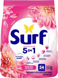 Sabao Em Po Surf Flor Liz Sachet 1,6kg