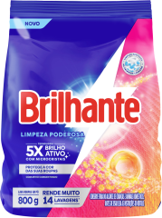 Sabao Em Po Brilhante Limpeza Total Sachet 800g