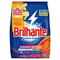 Sabao Em Po Brilhante Limpeza Total Sachet 800g