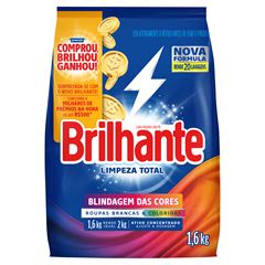Sabao Em Po Brilhante Limpeza Total Sachet 1,6kg