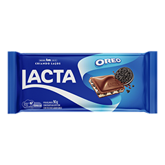 Chocolate Lacta Recheio Oreo 90g