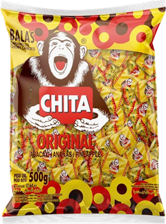 Bala Chita Macia Abacaxi 500g