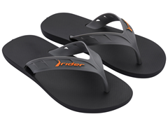 Sandalia Rider Street Masc Adulto Preto/Cinza/Laranja