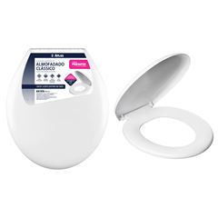Assento Sanitario Atlas Almofadado Classico Branco