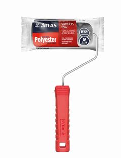 Rolo Para Pintura Atlas Espuma Cinza 9cm