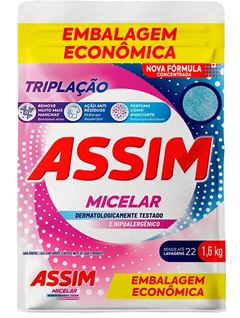 Sabao Em Po Assim Triplacao Micelar Sachet 1,6kg