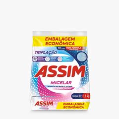 Sabao Em Po Assim Triplacao Micelar Sachet 1,6kg