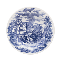 Prato Ceramica Fundo Oxford Cena Inglesa 21,5cm