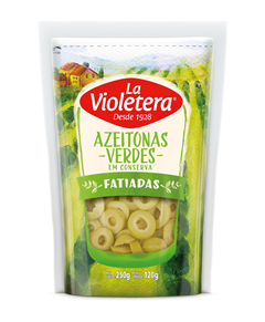 Azeitona Verde La Violetera Fatiada Sachet 120g