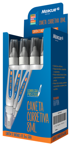 Caneta Corretiva Mercur 8ml