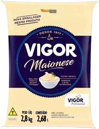 Maionese Vigor Sachet 2,8kg