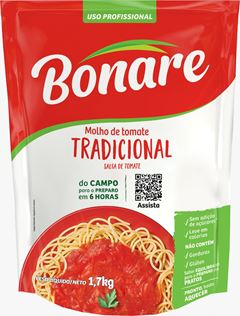 Molho De Tomate Bonare Trad Sachet 1,7kg