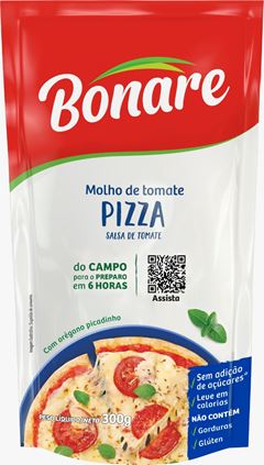 Molho De Tomate Bonare Pizza Sachet 300g