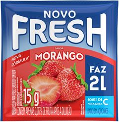 Refresco Fresh Morango 15g Faz 2l