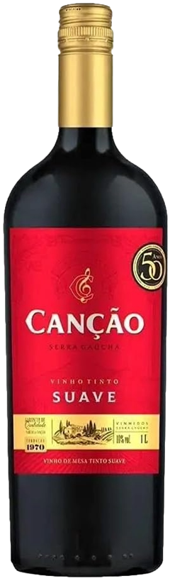 Vinho Nacional Cancao Tinto Suave 1l