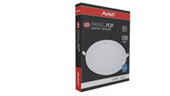 Luminaria Avant Led 18w Painel Embutir Redondo 22cm Bivolt