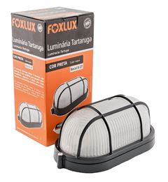 Luminaria Foxlux Bivolt Tartaruga Preto
