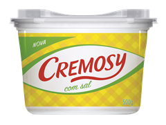 Margarina Cremosy Com Sal 50% Lipidios 500g