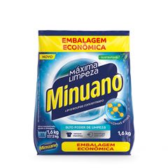 Sabao Em Po Minuano Maxima Limpeza Sachet Azul 1,6kg