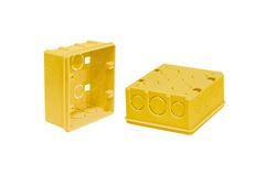 Caixa De Embutir Metasul Amarela 4x4cm