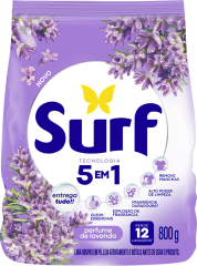 Sabao Em Po Surf Lavanda Sachet 800g