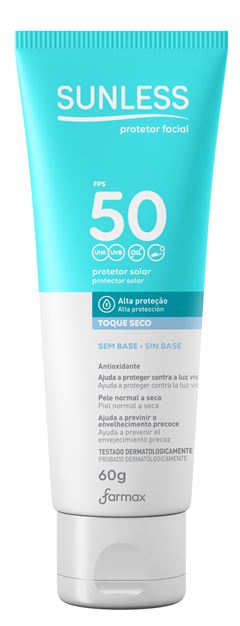 Protetor Solar Sunless Facial Fps50 Sem Base 60g