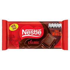 Chocolate Nestle Classic Meio Amargo 80g