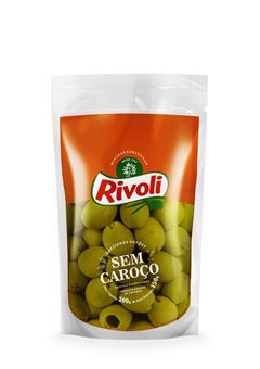 Azeitona Verde Rivoli Sem Caroco Sachet 150g