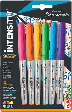 Marcador Permanente Bic Intensity Sort Sm 6un