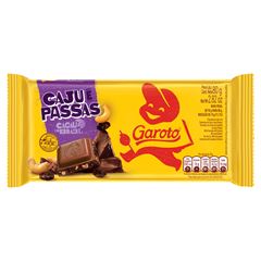 Chocolate Garoto Caju Passas 80g